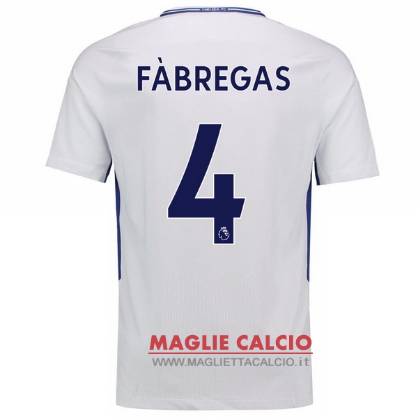 nuova maglietta chelsea 2017-2018 fabregas 4 seconda